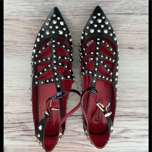 Cesare Paciotti Studded Flats